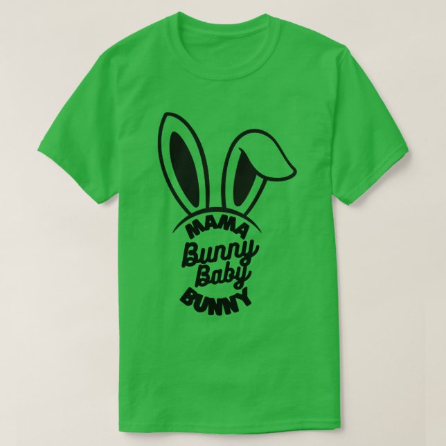 Mamma bunny baby-presentidé mamma 2 t shirt (Design framsida)