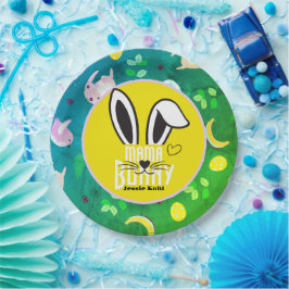 mamma bunny påsk elegant, enkel söt familj