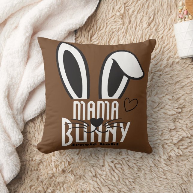 mamma bunny påsk elegant, enkel söt familj kudde (Filt)