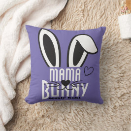 mamma bunny påsk elegant, enkel söt familj kudde