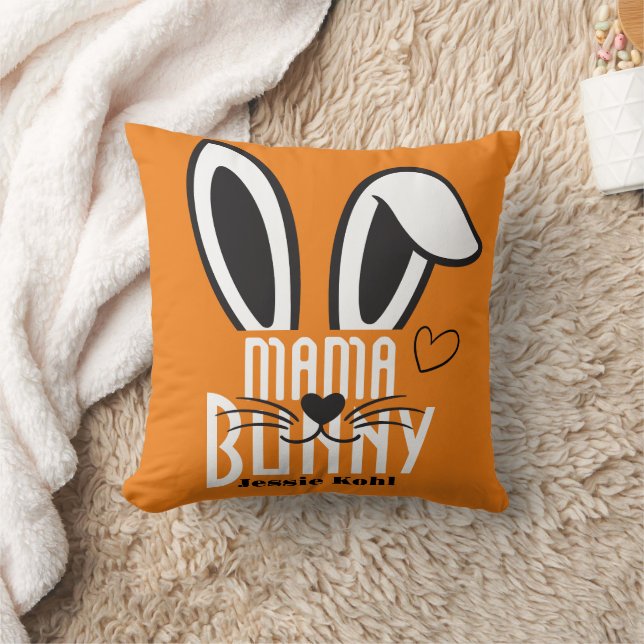 mamma bunny påsk elegant, enkel söt familj kudde (Filt)