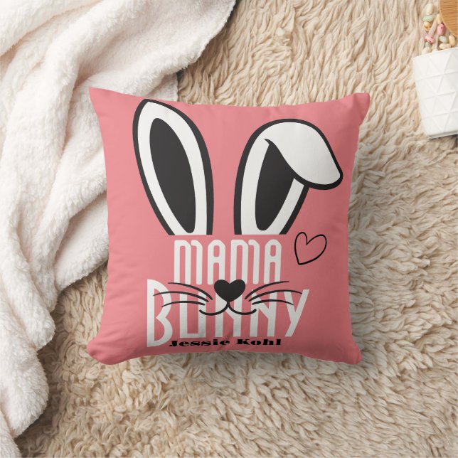 mamma bunny påsk elegant, enkel söt familj kudde (Filt)
