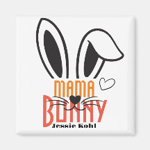 mamma bunny påsk elegant, enkel söt familj