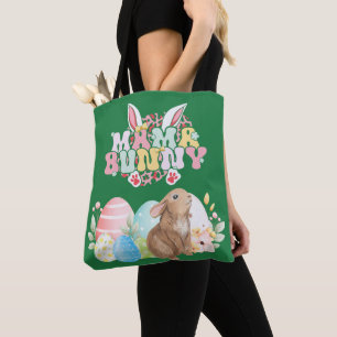 MAMMA Bunny Påsk Group Eggs Hoppy Påsk Tygkasse