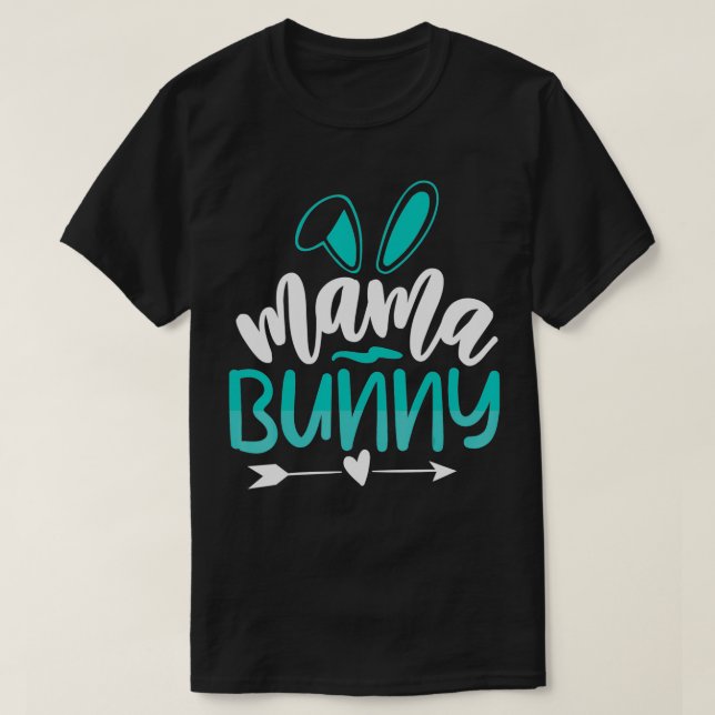 Mamma Bunny Påsk T Shirt (Design framsida)