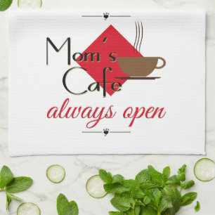 Mamma Cafe Always Open Kökshandduk