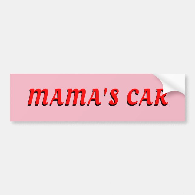 Mamma Car Mamma Gift Bildekal (Framsidan)