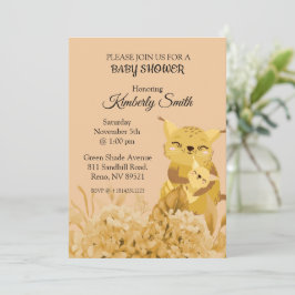 Mamma Cat Kärlek Baby Shower Inbjudningar