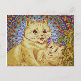 Mamma Cat & Kitten (Louis Wain) Vykort