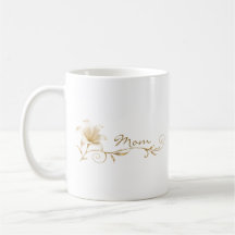 Mamma Champagne Guld Lilja Present Mugg