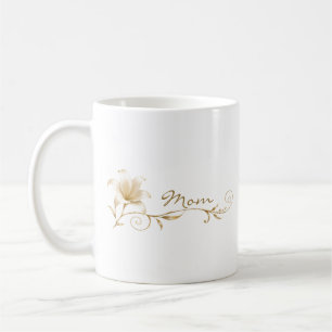 Mamma Champagne Guld Lilja Present Mugg