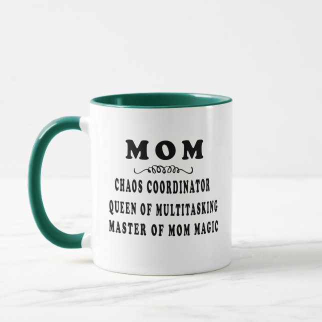 Mamma, Chaos-samordnaren - Perfekten Mor-dagen Mugg (Vänster)