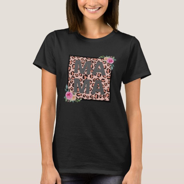 Mamma Cheetah T Shirt (Framsida)