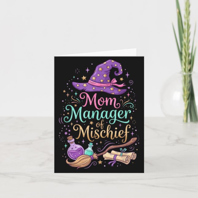 Mamma chef för bus mamma dag rolig kvinna kort (Framsida)