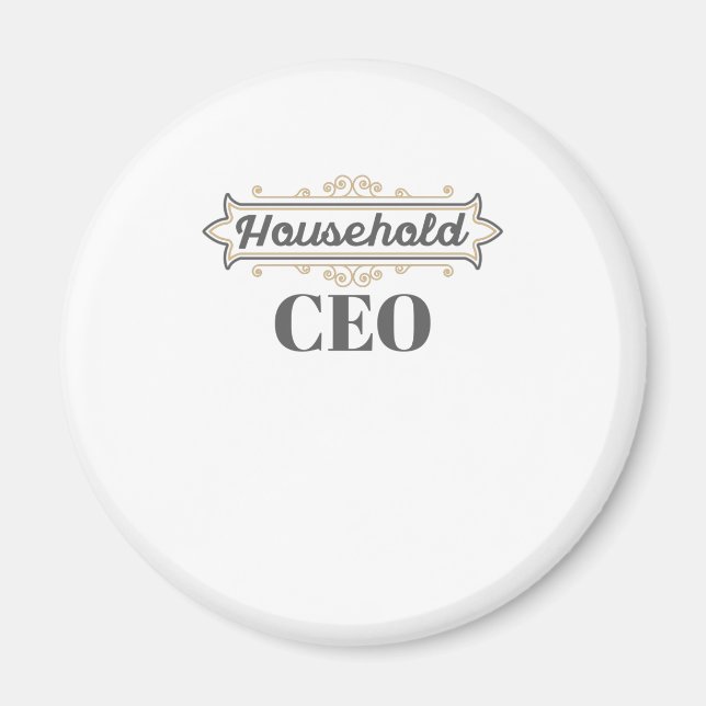 Mamma Chef Gift stanna hemma hos Mamma Household C Magnet (Framsidan)