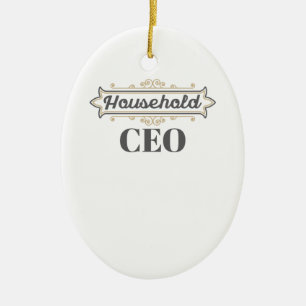 Mamma Chef Gift stannar hemma i Mamma. Julgransprydnad Keramik