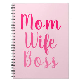 Mamma chef gradient rosa anpassningsbar-skript sny anteckningsbok