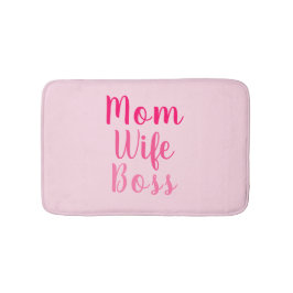 Mamma chef gradient rosa anpassningsbar-skript sny badrumsmatta