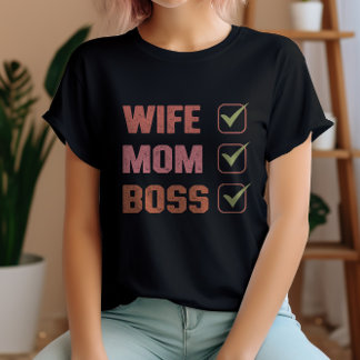 mamma chef hustru t shirt