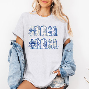 Mamma Chinoiserie Coquette Bow Mors dag T-Shirt