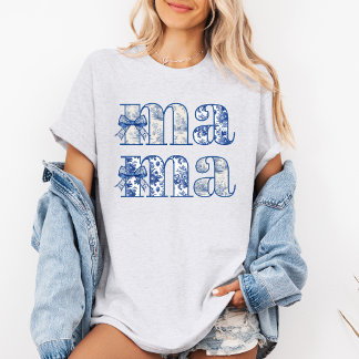 Mamma Chinoiserie Coquette Bow Mors dag T-Shirt