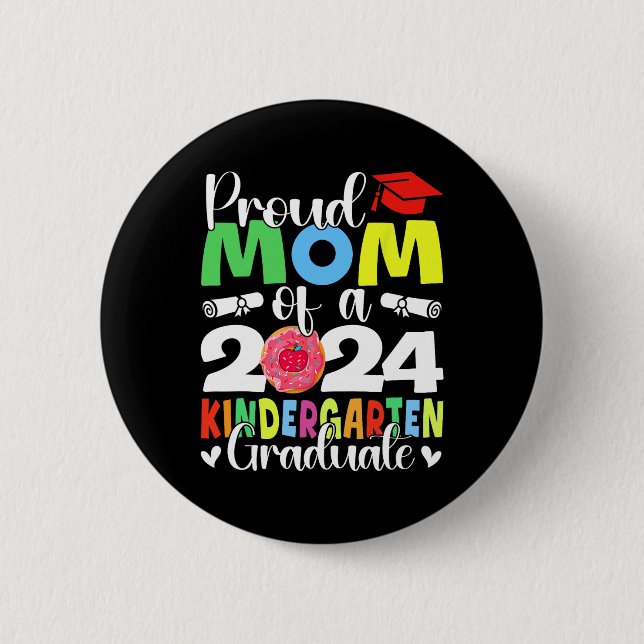 Mamma Cl of 2024 Kindergarten Student Studenten Knapp (Framsida)