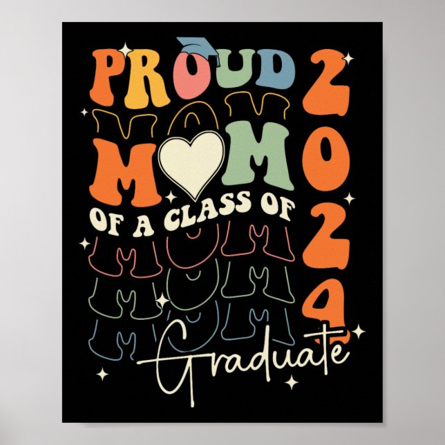 Mamma Cl of 2024 Senior 24 Student Studenten Groov Poster (Framsidan)