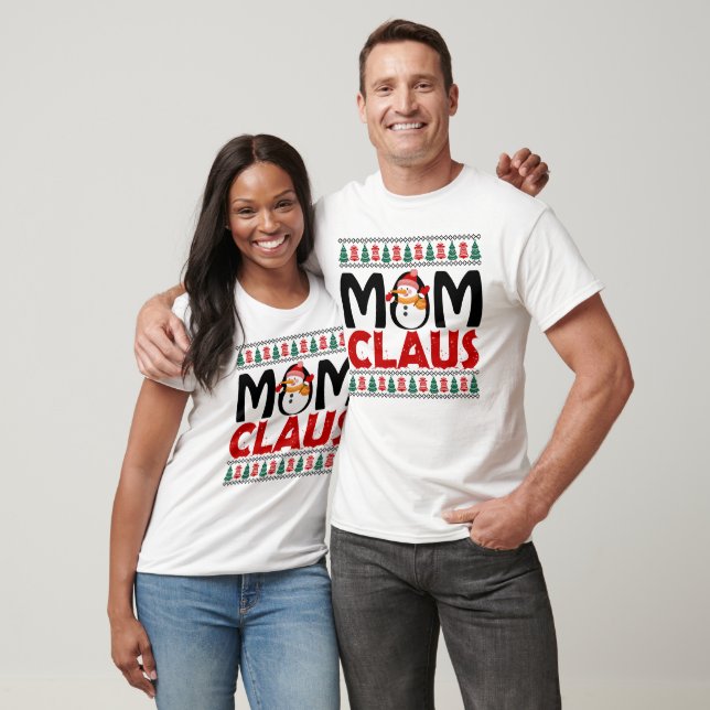 Mamma Claus Festive jul T Shirt (Unisex)