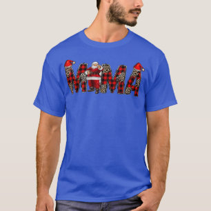 Mamma Claus God jul Funny Mamma Älskare Leopard T Shirt