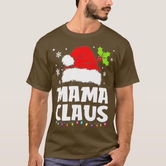 Mamma Claus jul-familjen Pajama Matching Julafton T Shirt