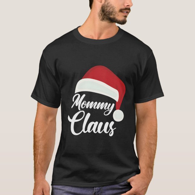 Mamma Claus jul Santa Hat T Shirt (Framsida)