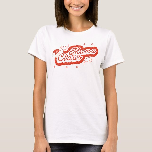 Mamma Claus jul T-Shirt (Framsida)