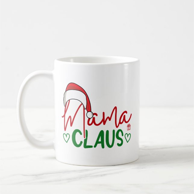 Mamma Claus-juldesign-60094 Kaffemugg (Vänster)