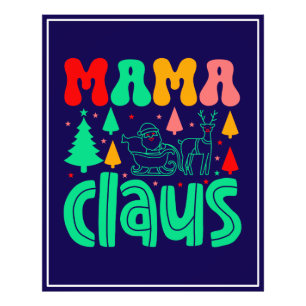 Mamma Claus-juldesign-60097 Fototryck