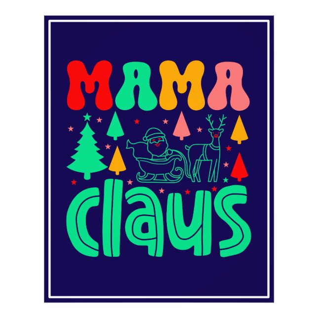 Mamma Claus-juldesign-60097 Fototryck (Framsidan)