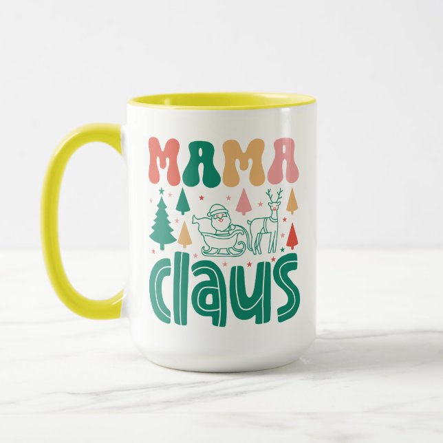 Mamma Claus-juldesign-60097 Mugg (Vänster)