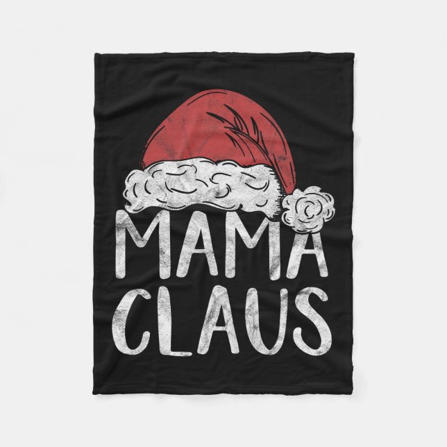 Mamma Claus juldräkt Gift Santa Matching F Fleecefilt (Framsidan)