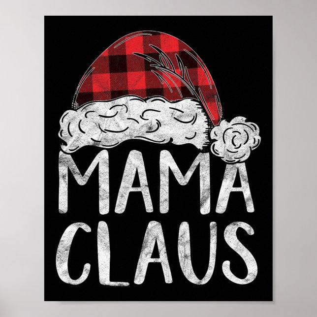 Mamma Claus juldräkt Gift Santa Matching F Poster (Framsidan)