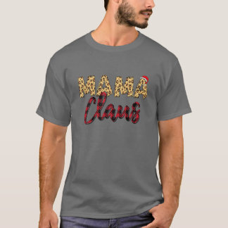 Mamma Claus-julfamiljen Matching Pajama Santa T Shirt