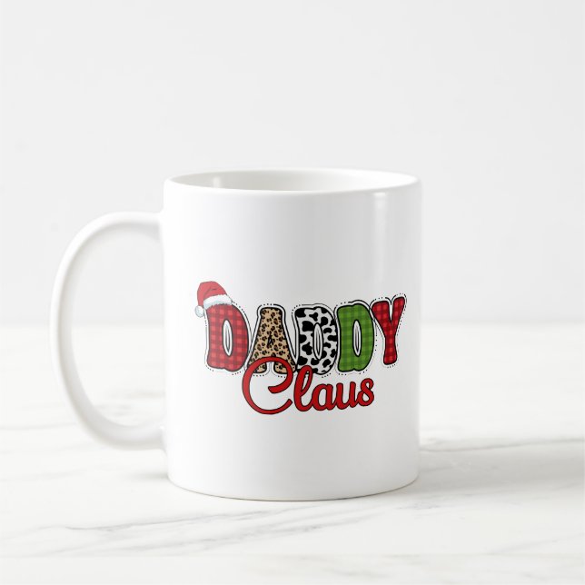 Mamma Claus julklapp Text Design-50095 Kaffemugg (Vänster)