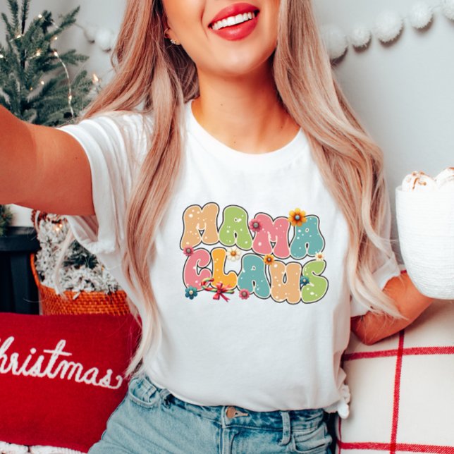 Mamma Claus Retro T-Shirt (Skapare uppladdad)