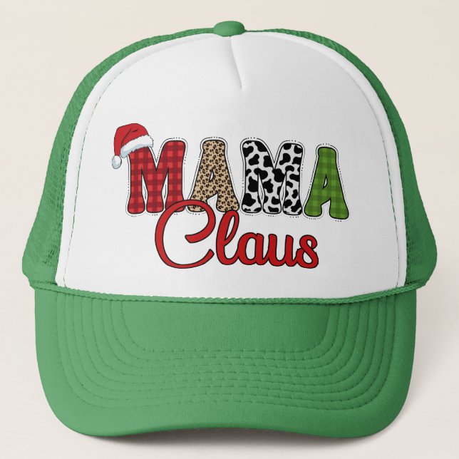 Mamma Claus Rutig Design Keps (Framsida)