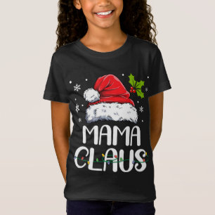 Mamma Claus Santa Funny jul Pajama Matching F T Shirt