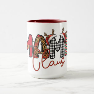 Mamma Claus Typography-jul Mugg