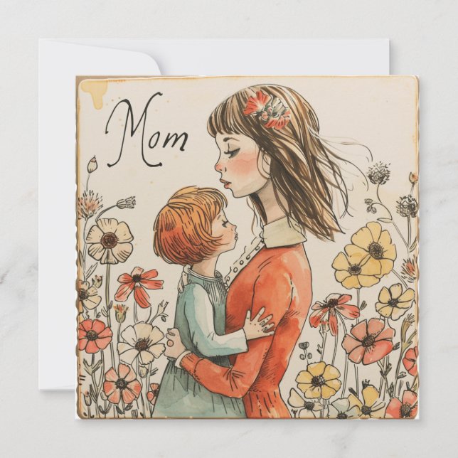 Mamma Comfort: Nurturing Notes Julkort (Framsida)