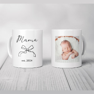 Mamma   Coquette Black Bow och Baby Fotto Kaffemugg