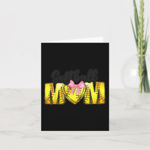 Mamma Coquette Mors dag Women Girls Softball Mamma Kort