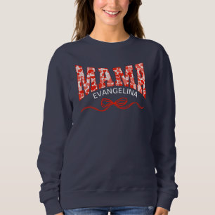 MAMMA Coquette Red Hearts Personlig T Shirt