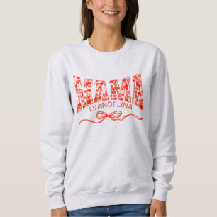 MAMMA Coquette Valentines Day Hearts Personlig T Shirt