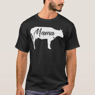 Mamma Cow Heifer Farmer Cow Cattle Land Tee